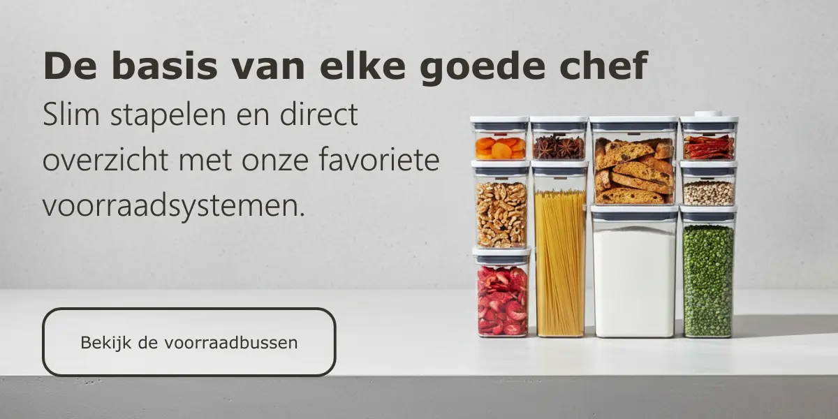 Slim voorraadkast beheer met top voorraadbussen